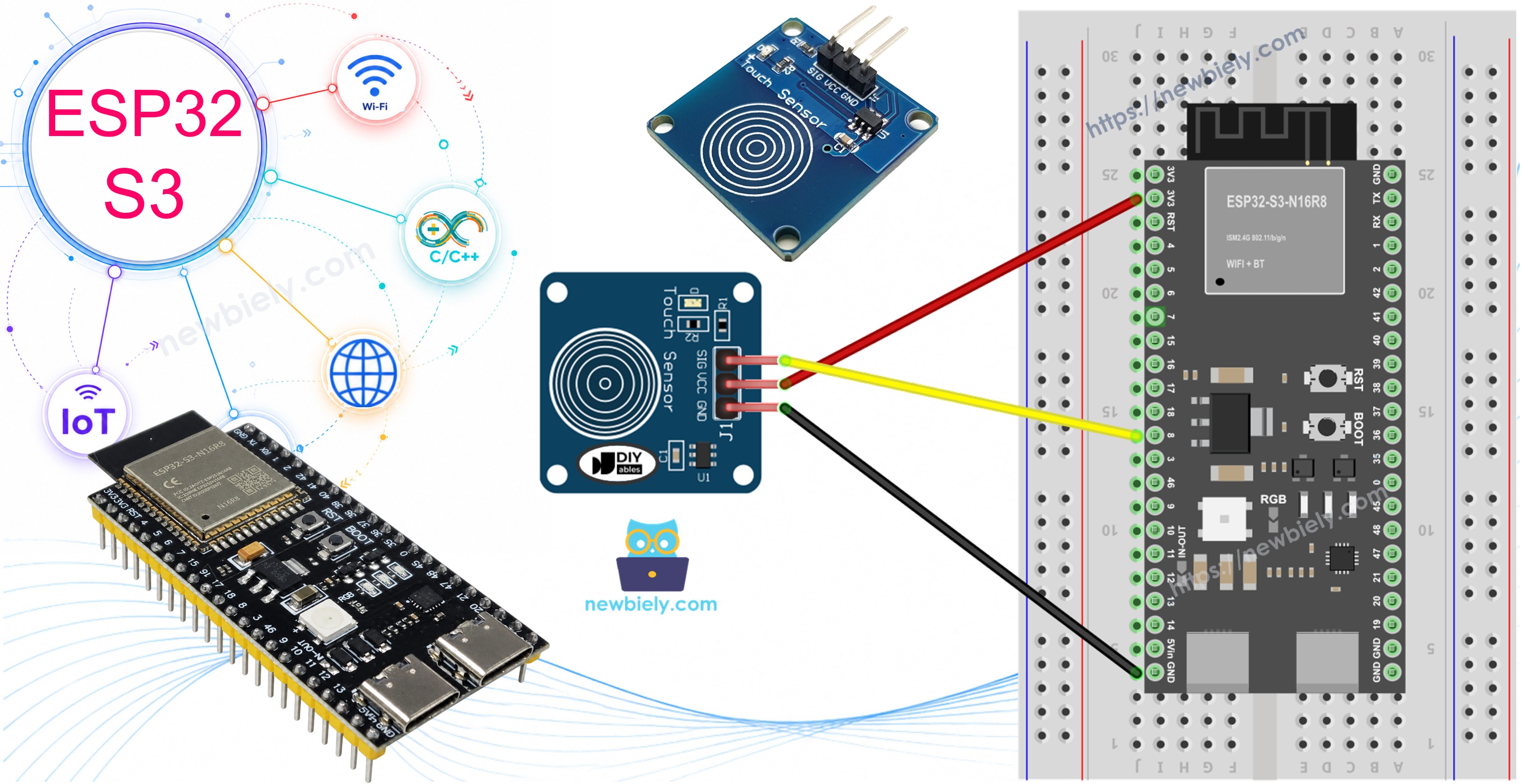 ESP32 S3 Berührungssensor