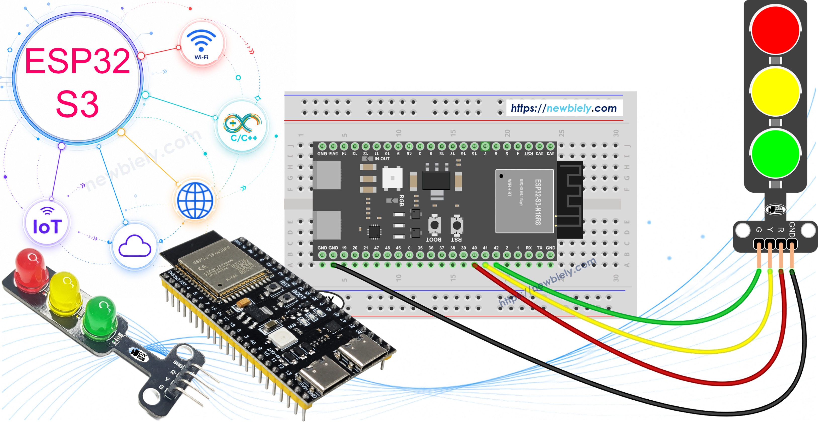 ESP32 S3 Ampel