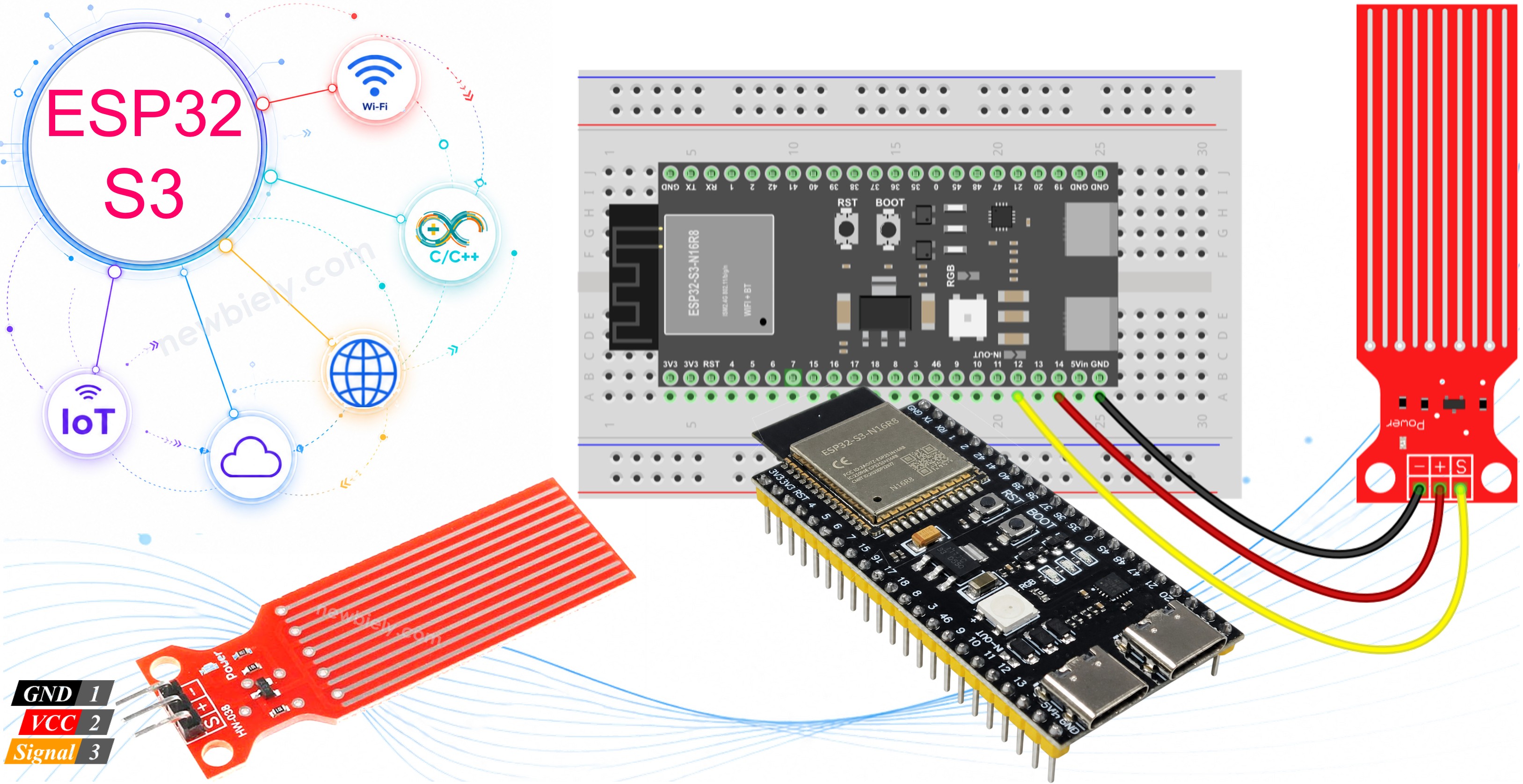ESP32 S3 Wasser/Flüssigkeit