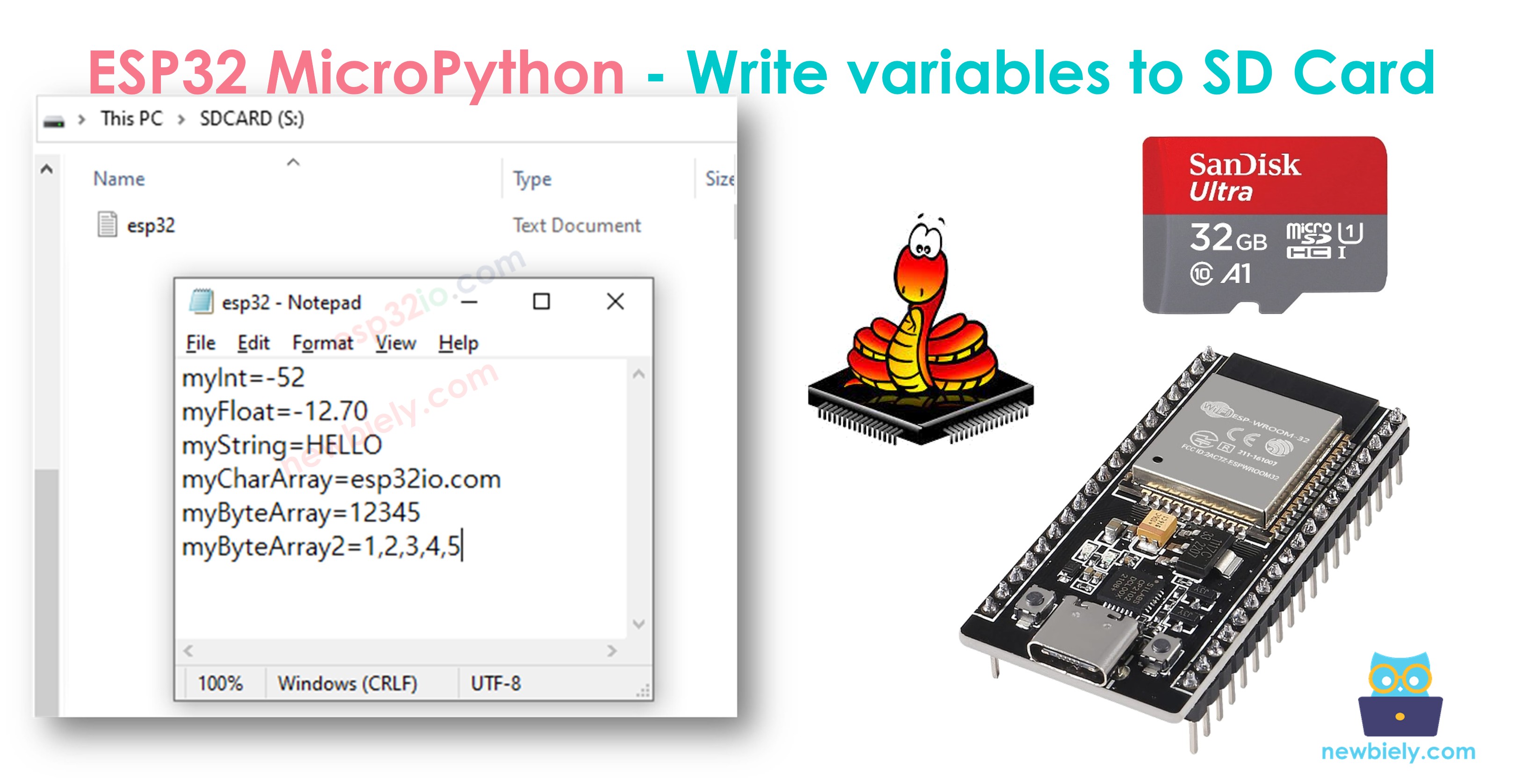 ESP32 MicroPython Micro-SD-Karte