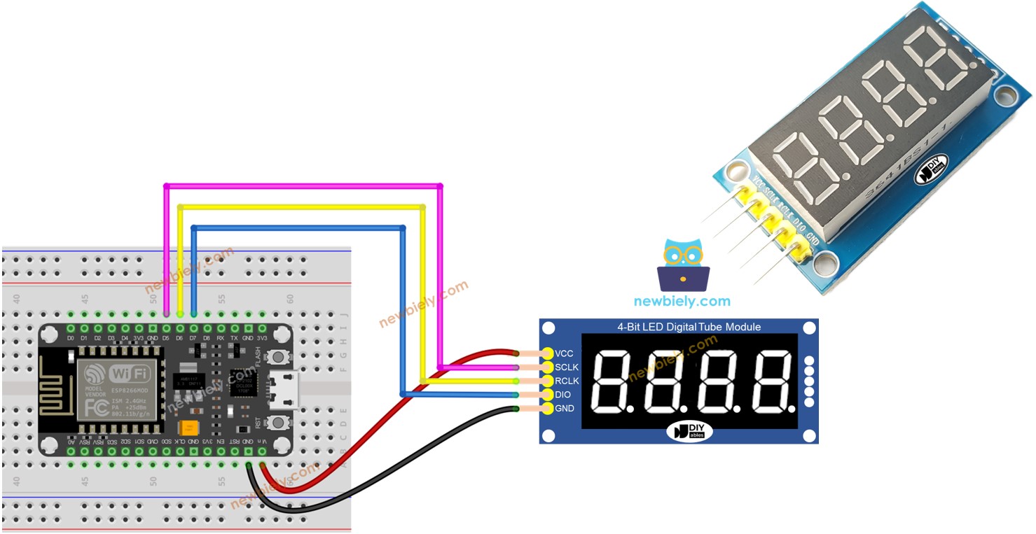 ESP8266 7-Segment-Anzeige