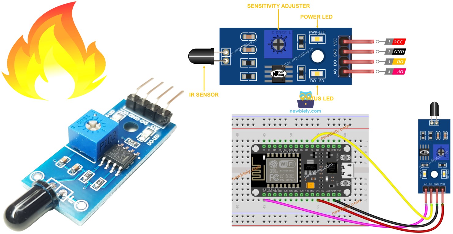 ESP8266 Flammensensor