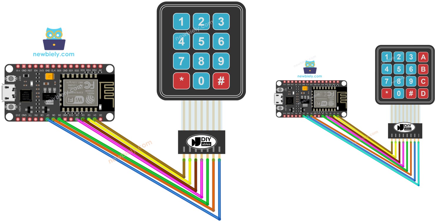 ESP8266 Tastenfeld