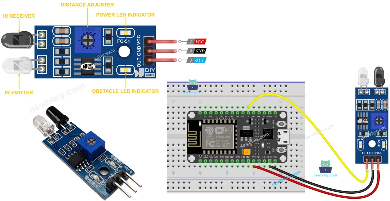 ESP8266 Hinderniserkennungssensor