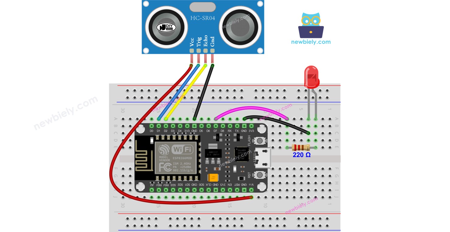 ESP8266 Ultraschallsensor