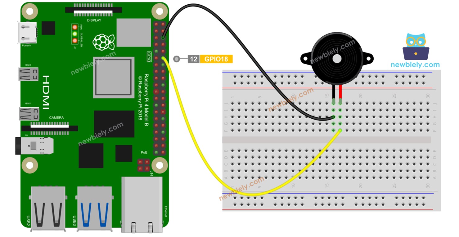 Raspberry Pi Piezo-Summer