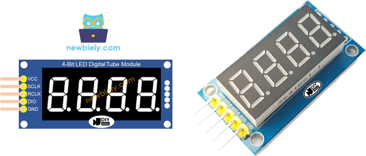 Pinbelegung des 74HC595-Moduls