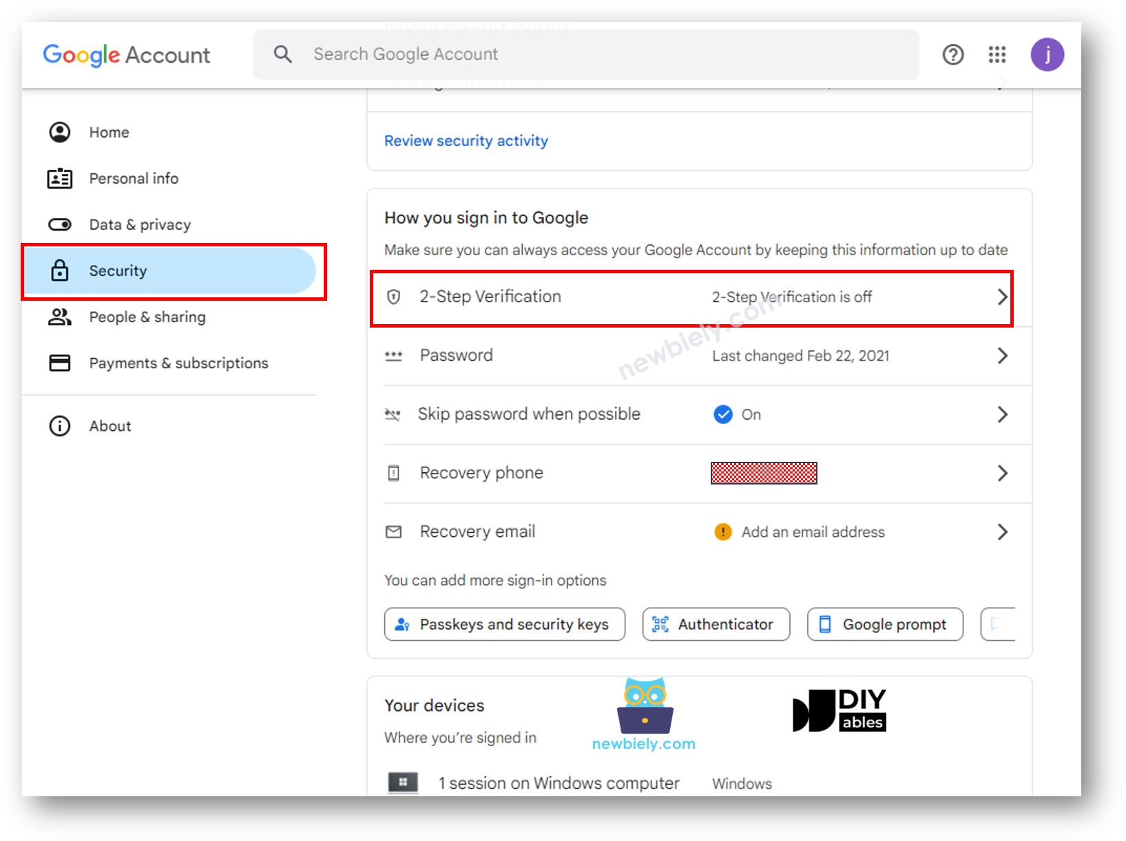 Gmail-Sicherheit