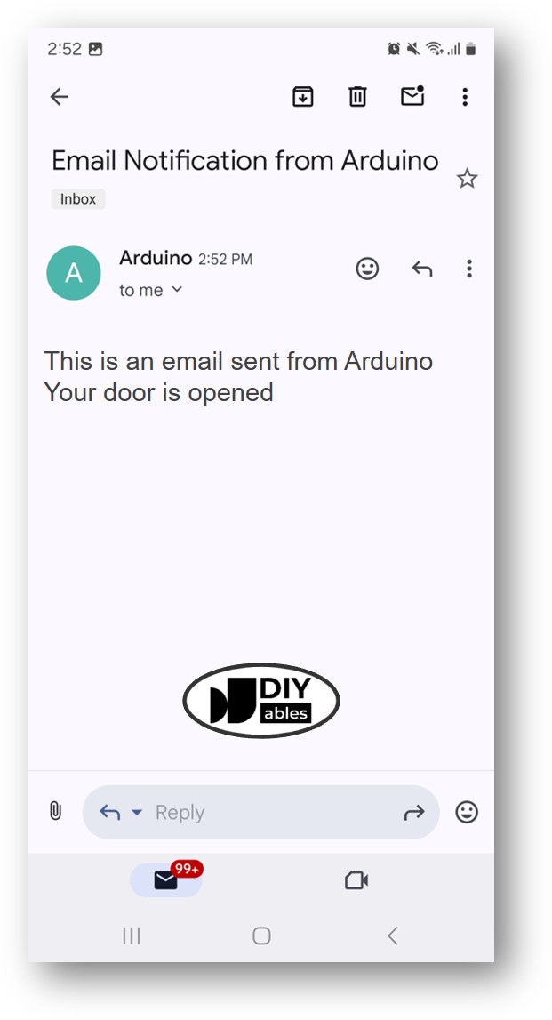 Arduino Türsensor E-Mail