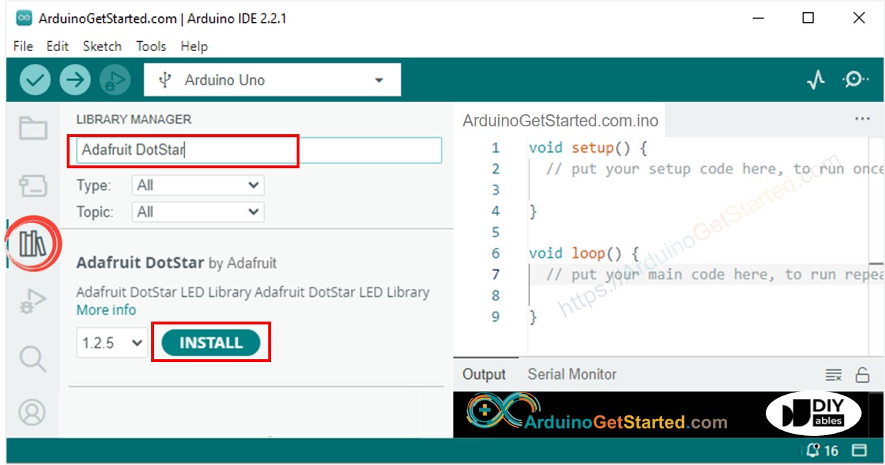 Arduino DotStar-Bibliothek