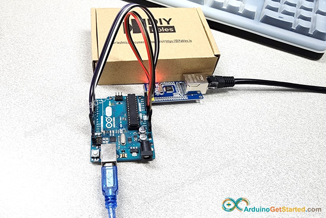 Verbindung des Arduino-Ethernet-Moduls