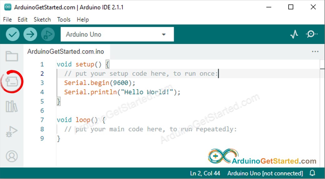 Arduino IDE 2 Boards-Verwaltung