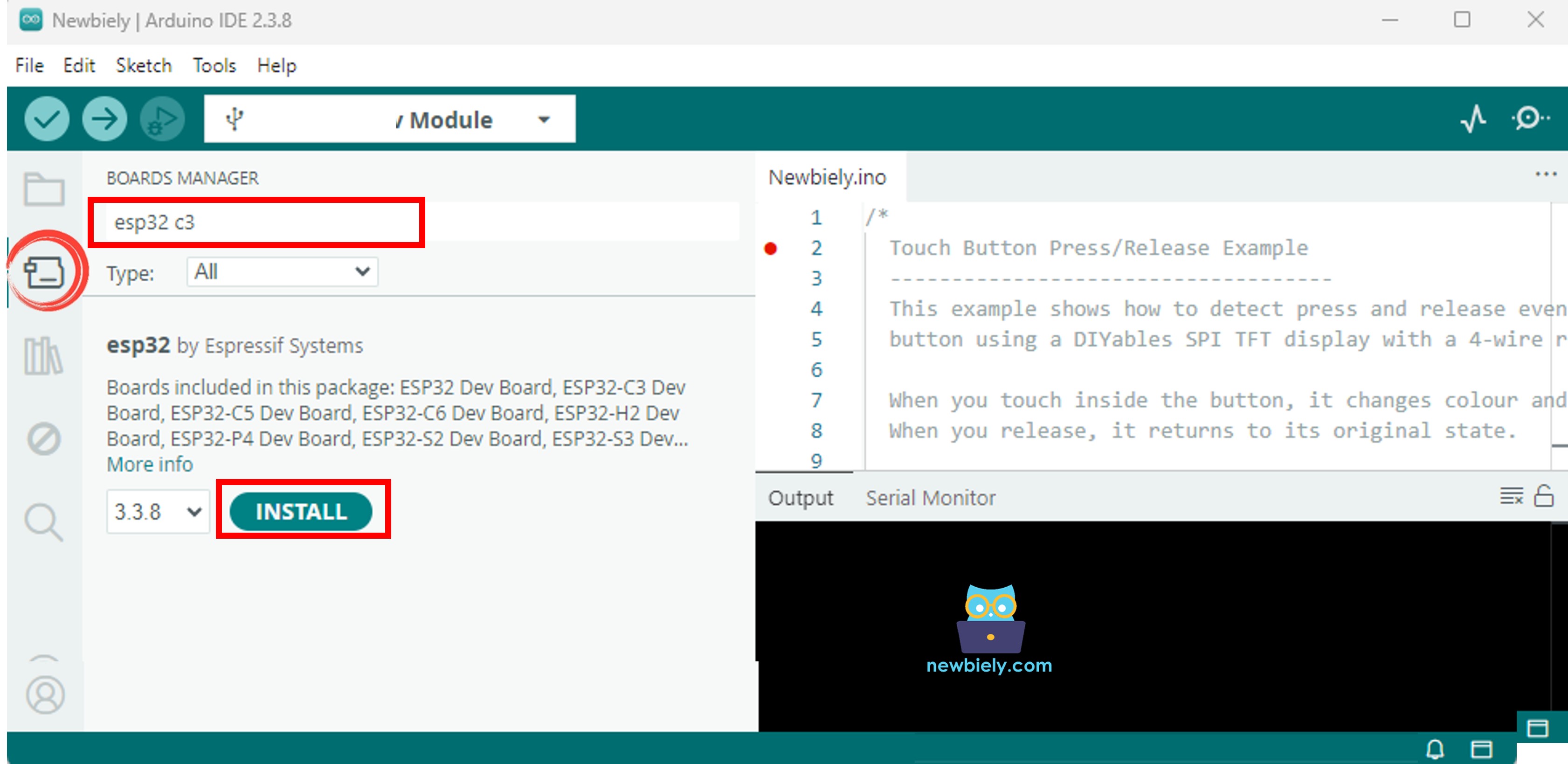 Arduino IDE - So installieren Sie den ESP32 C3 Super Mini
