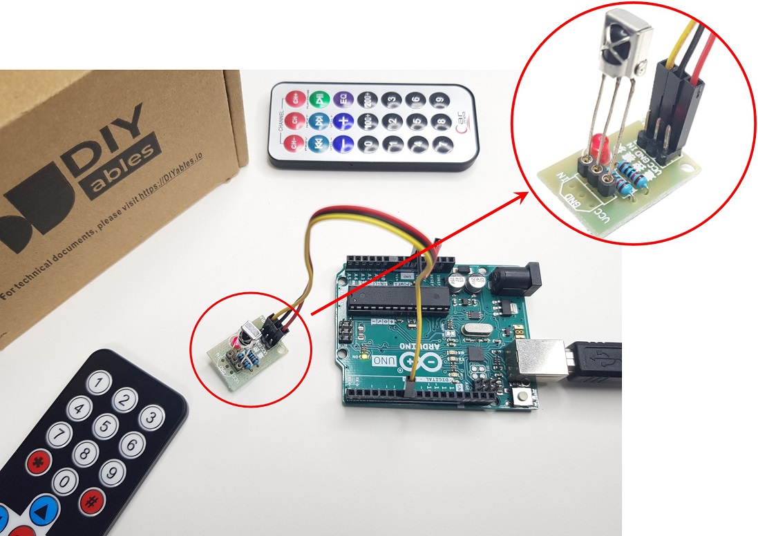 Arduino IR-Fernbedienungsempfänger-Adapter