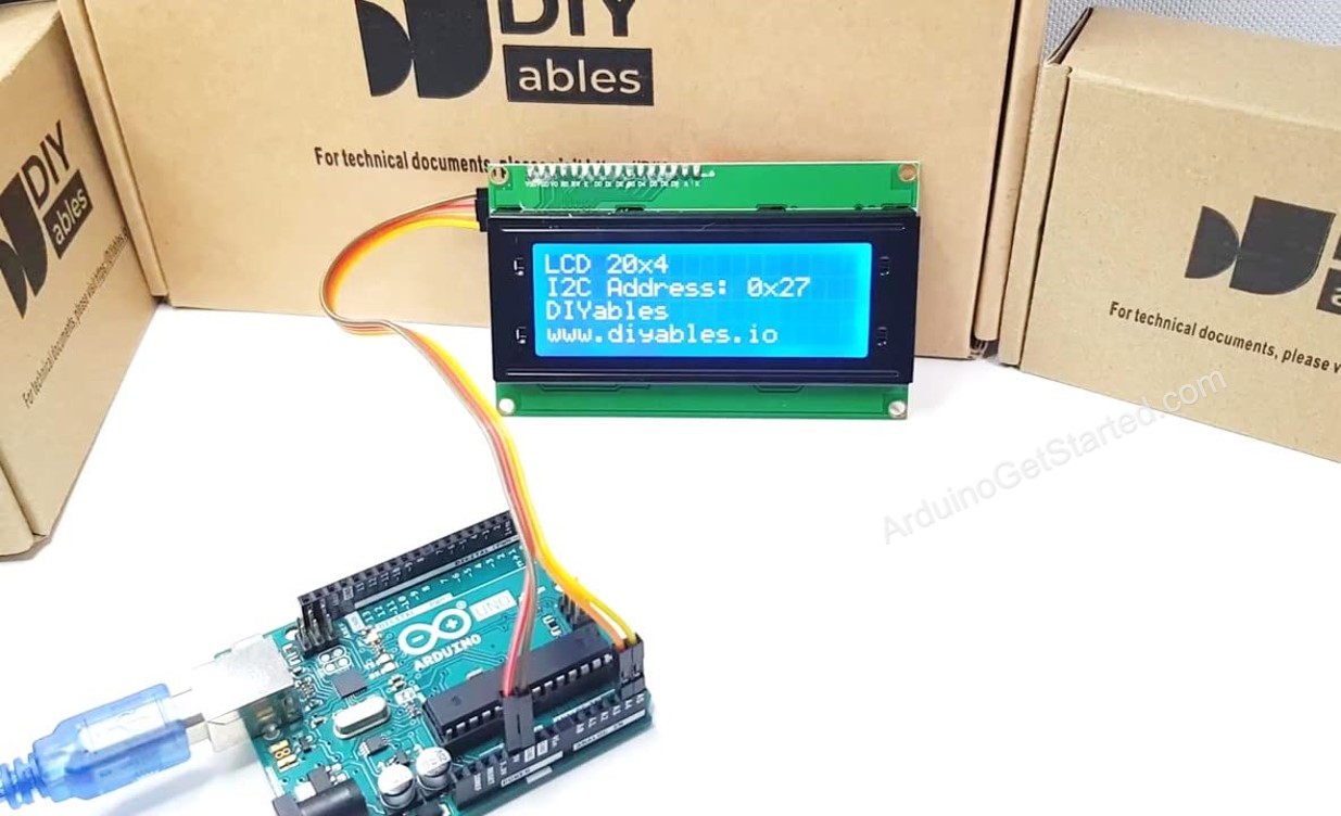 Arduino zeigt Text auf dem LCD an.