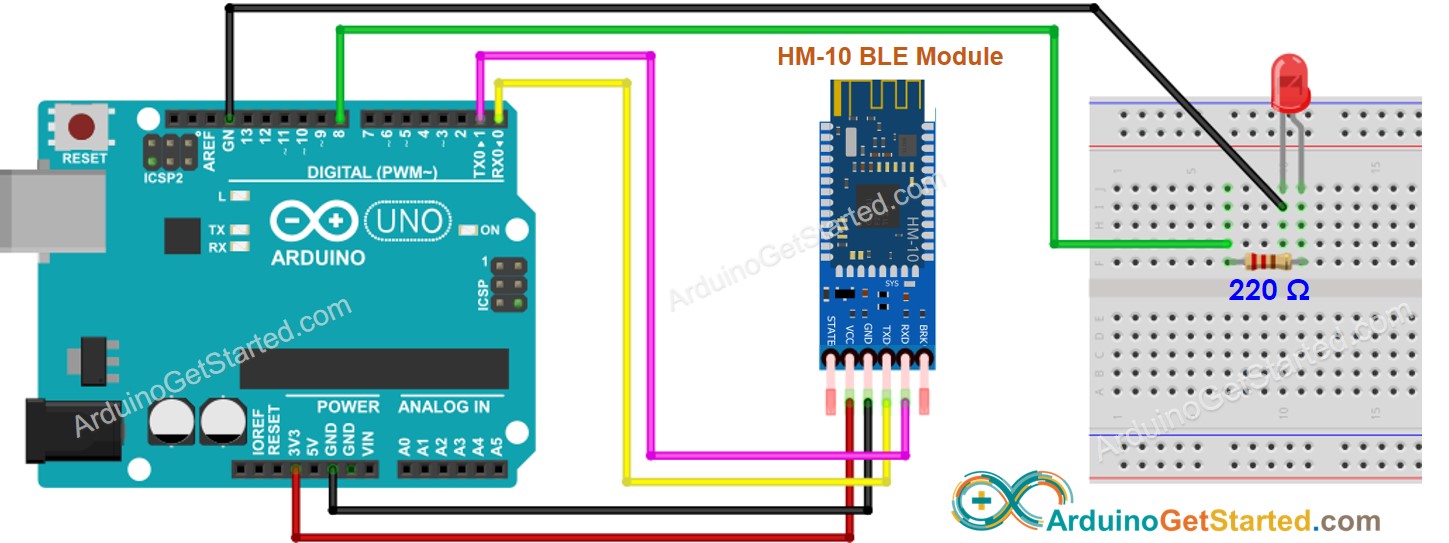 Arduino LED BLE-Schaltplan