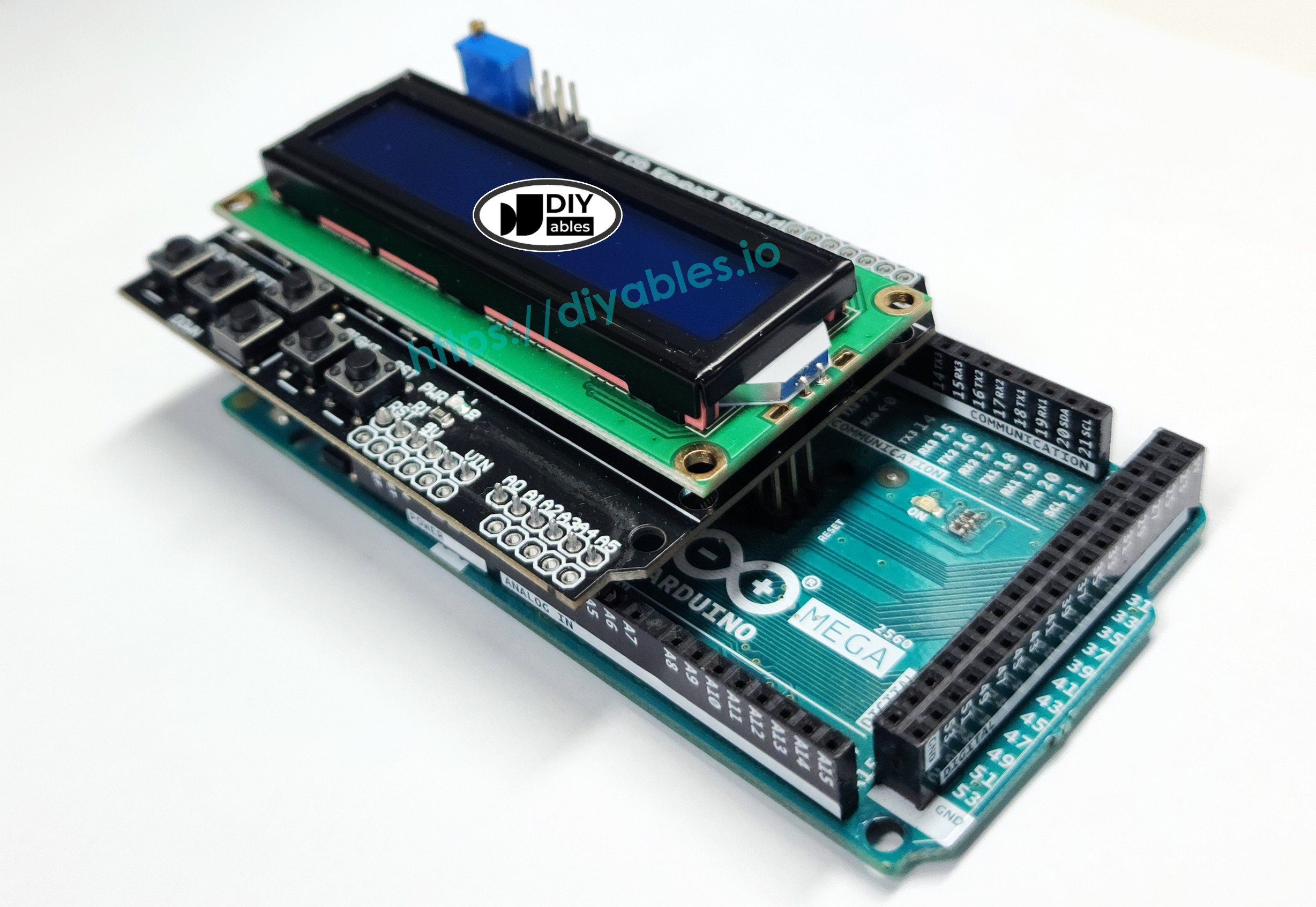 Arduino Mega LCD Keypad Shield Schaltplan