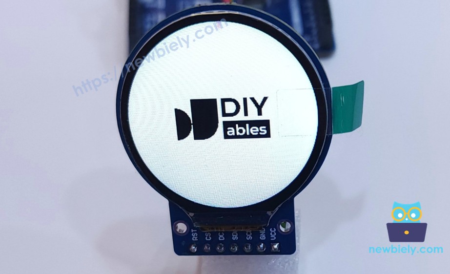 Arduino Mega Rundes Kreisförmiges TFT LCD Display Bildschirm zeigt Bild