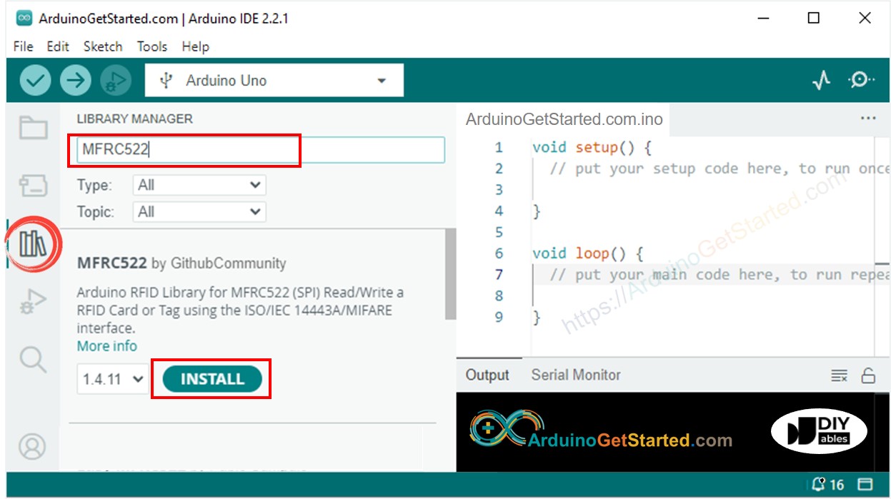 Arduino MFRC522-Bibliothek