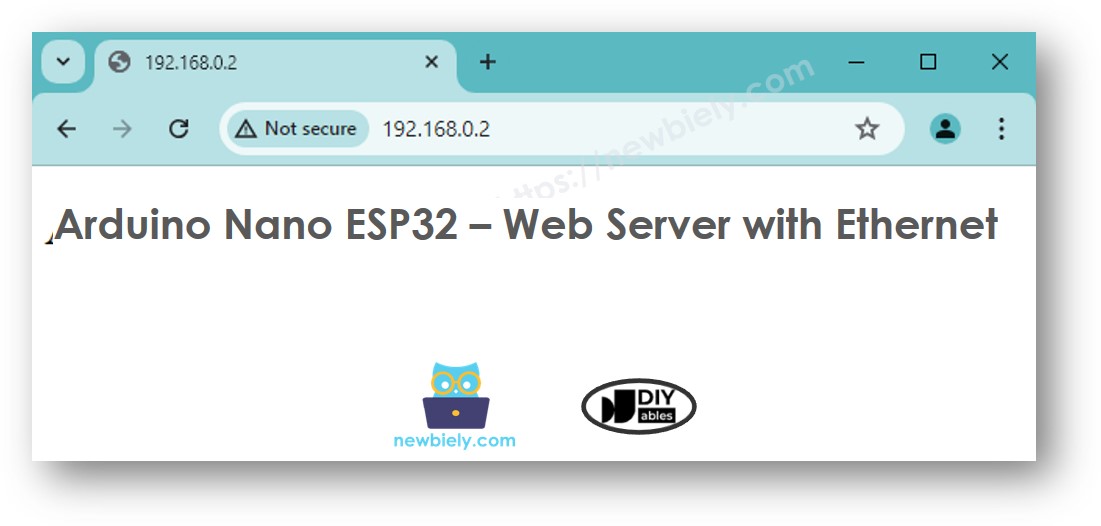 Arduino Nano ESP32 Ethernet Webserver
