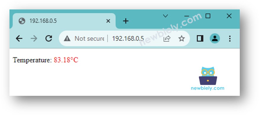 Arduino Nano ESP32 Temperatur-Webserver