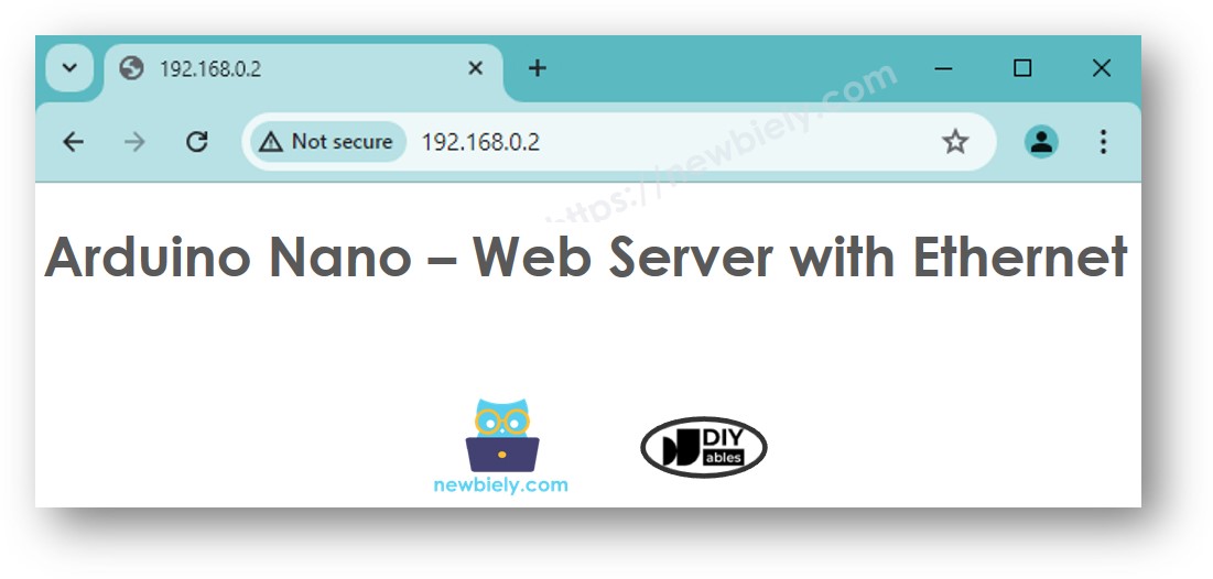 Arduino Nano Ethernet Webserver