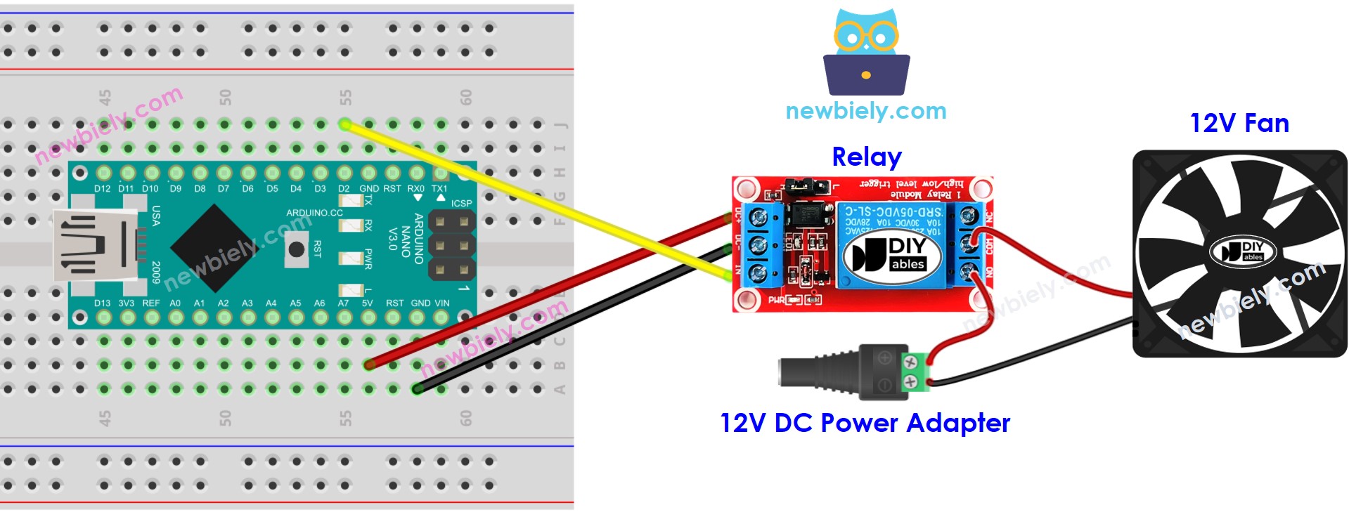Arduino Nano Lüfter-Schaltplan