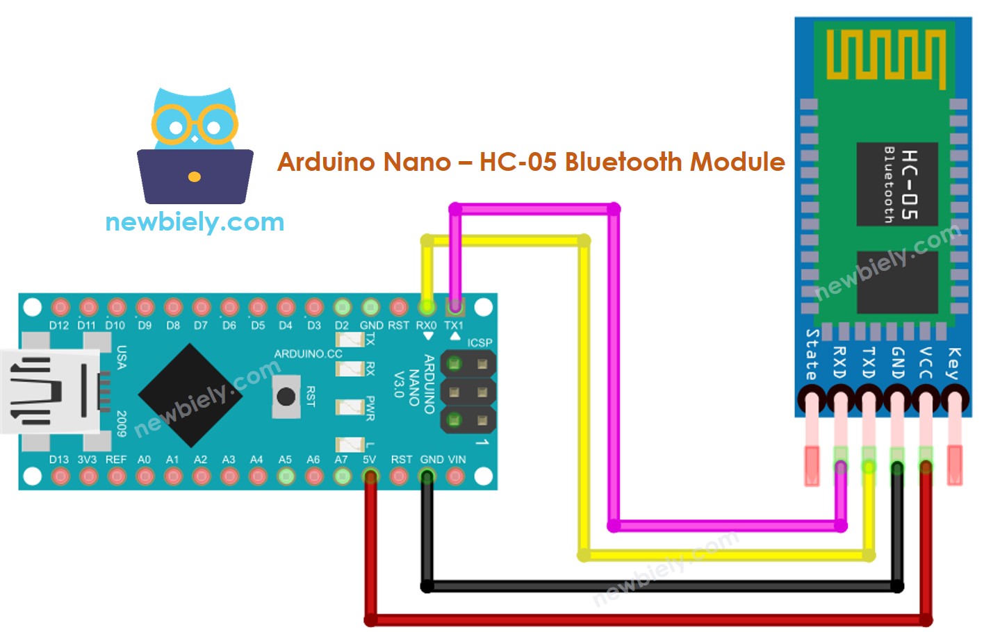Arduino Nano Bluetooth-Schaltplan