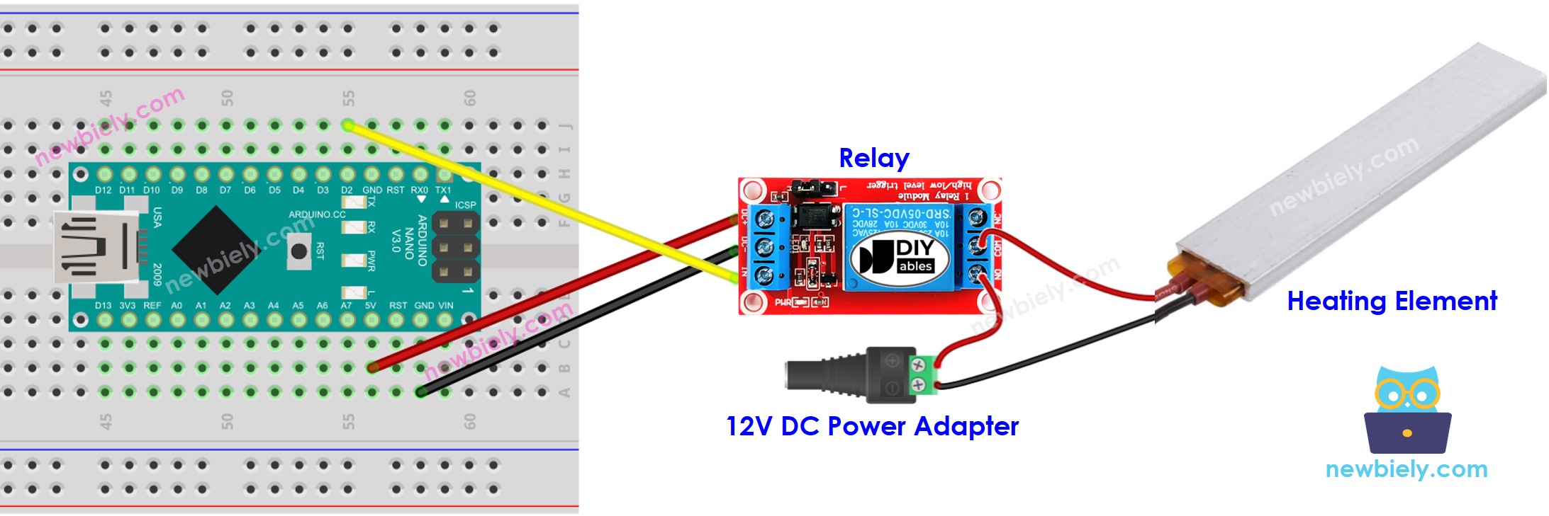 Arduino Nano Heizelement-Schaltplan