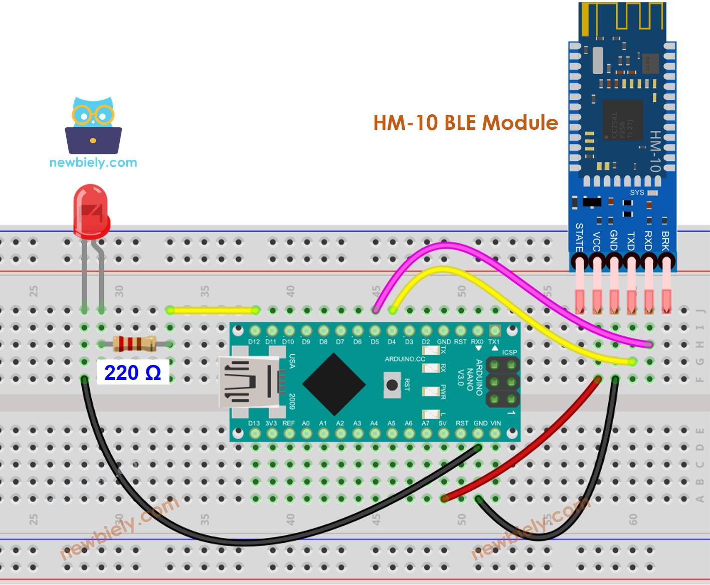 Arduino Nano LED-BLE-Schaltplan