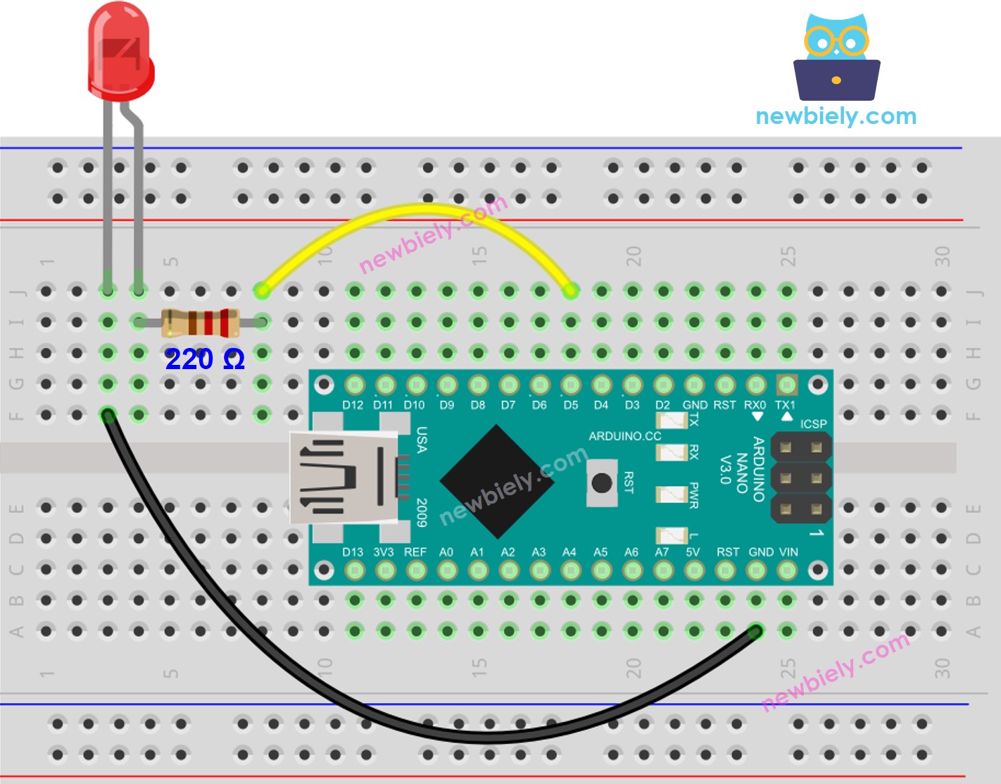 Arduino Nano LED-Schaltplan