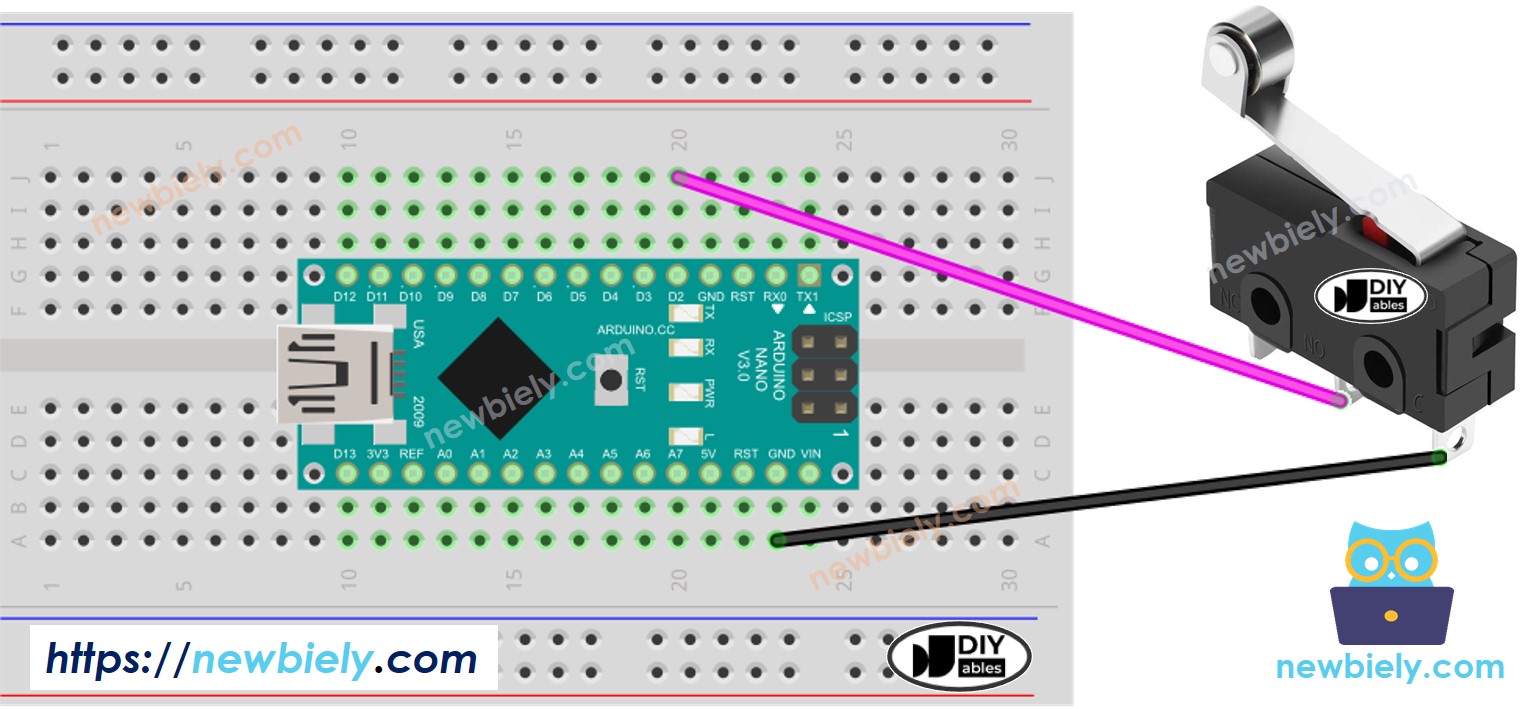Arduino Nano Grenzschalter-Schaltplan