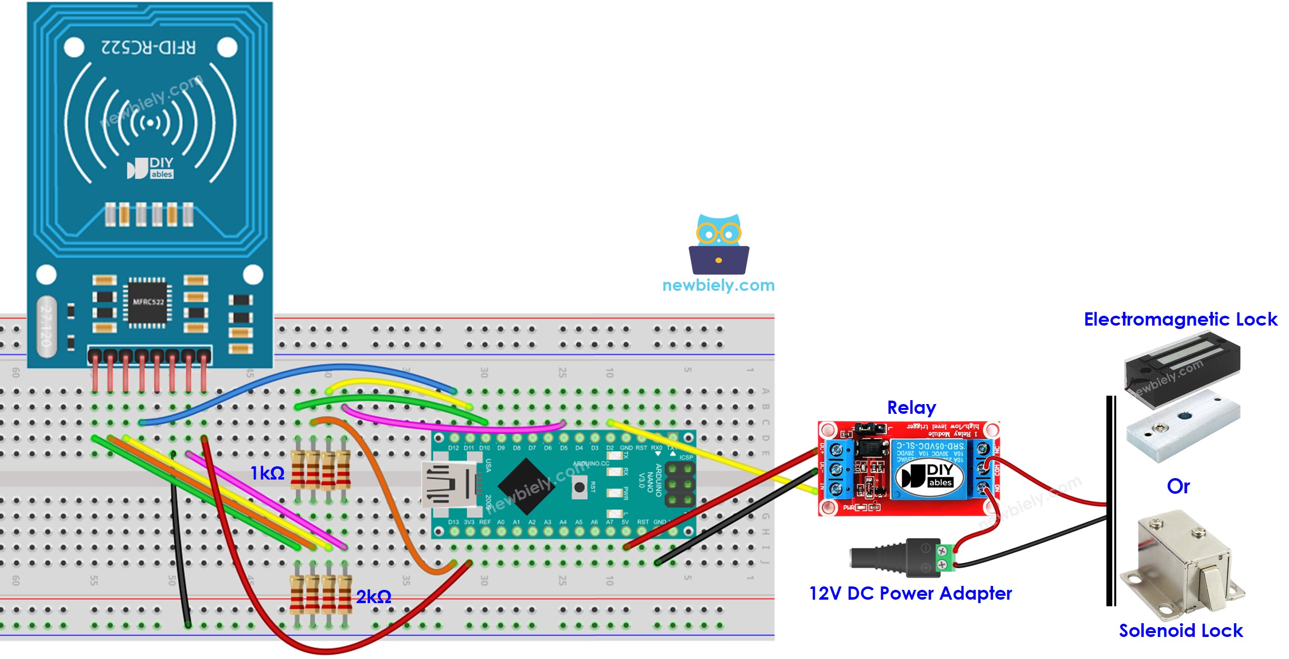 Arduino Nano RFID RC522 mit spannungsregulierendem Schaltplan