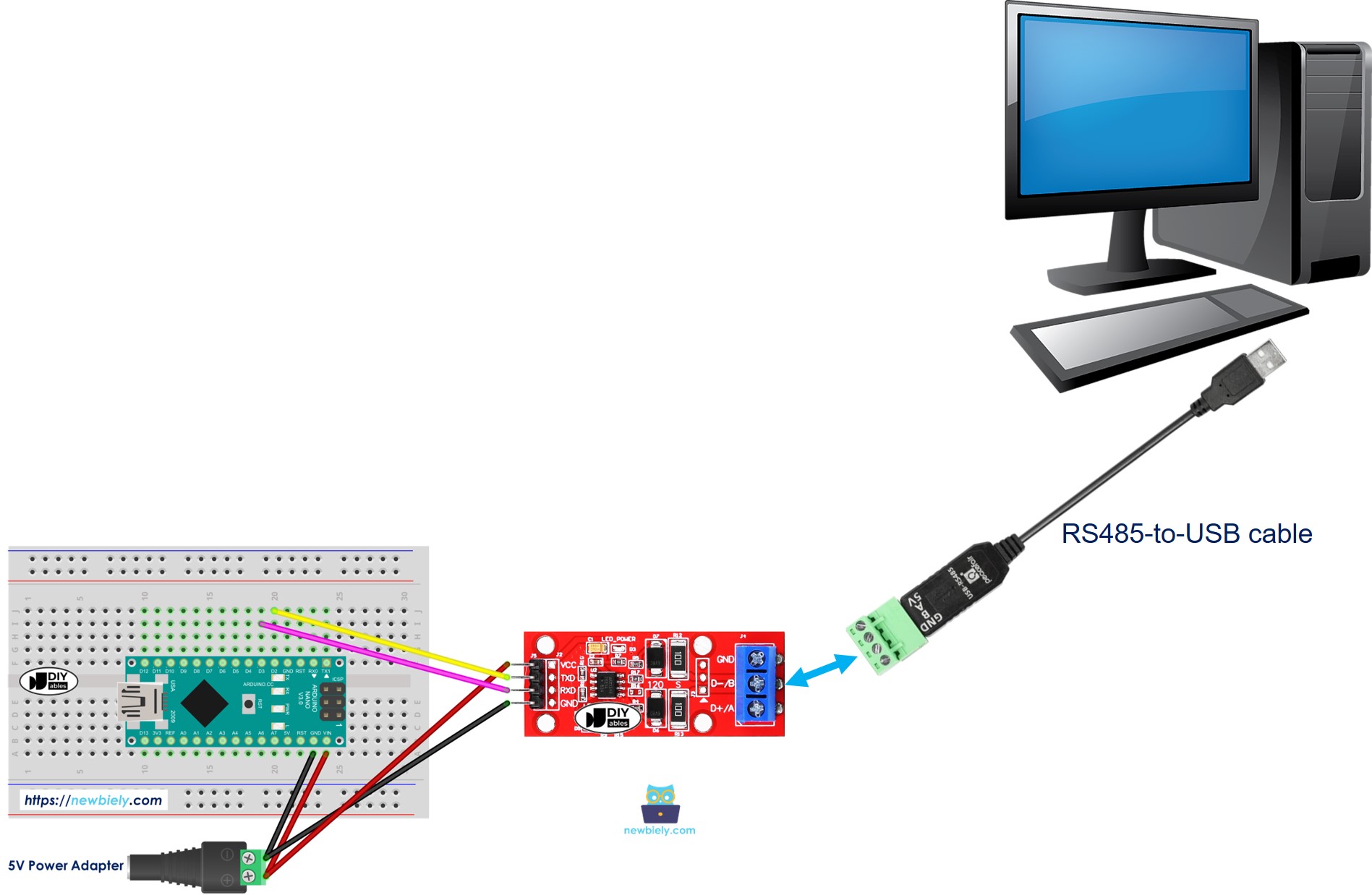 Arduino Nano RS485 zur PC-Kommunikation