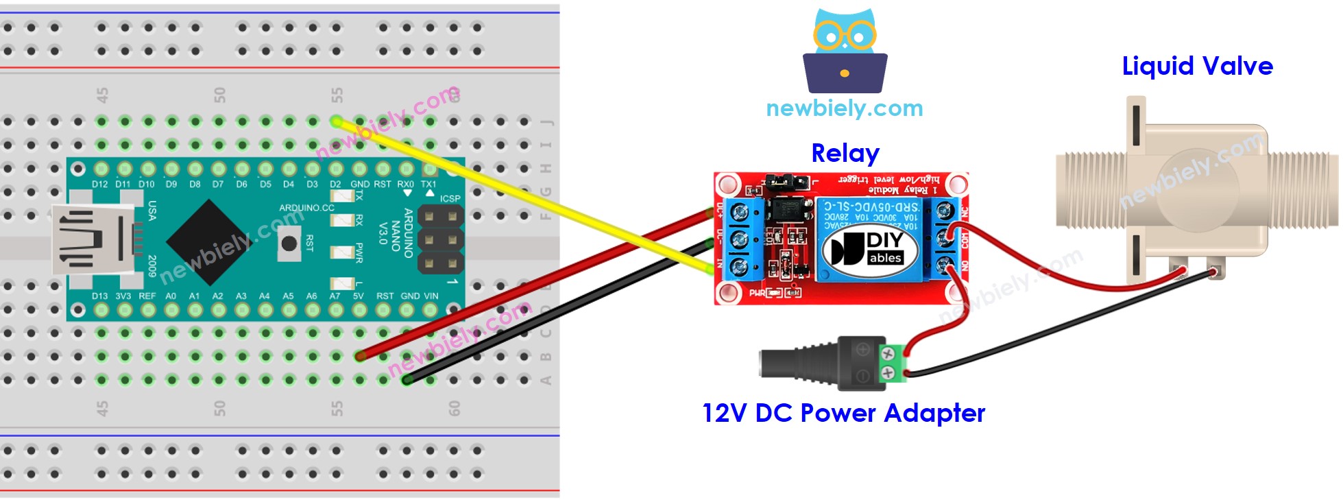 Arduino Nano Wasserventil-Schaltplan