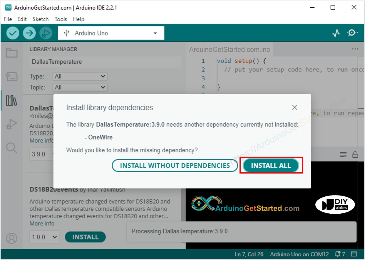 Arduino OneWire-Bibliothek