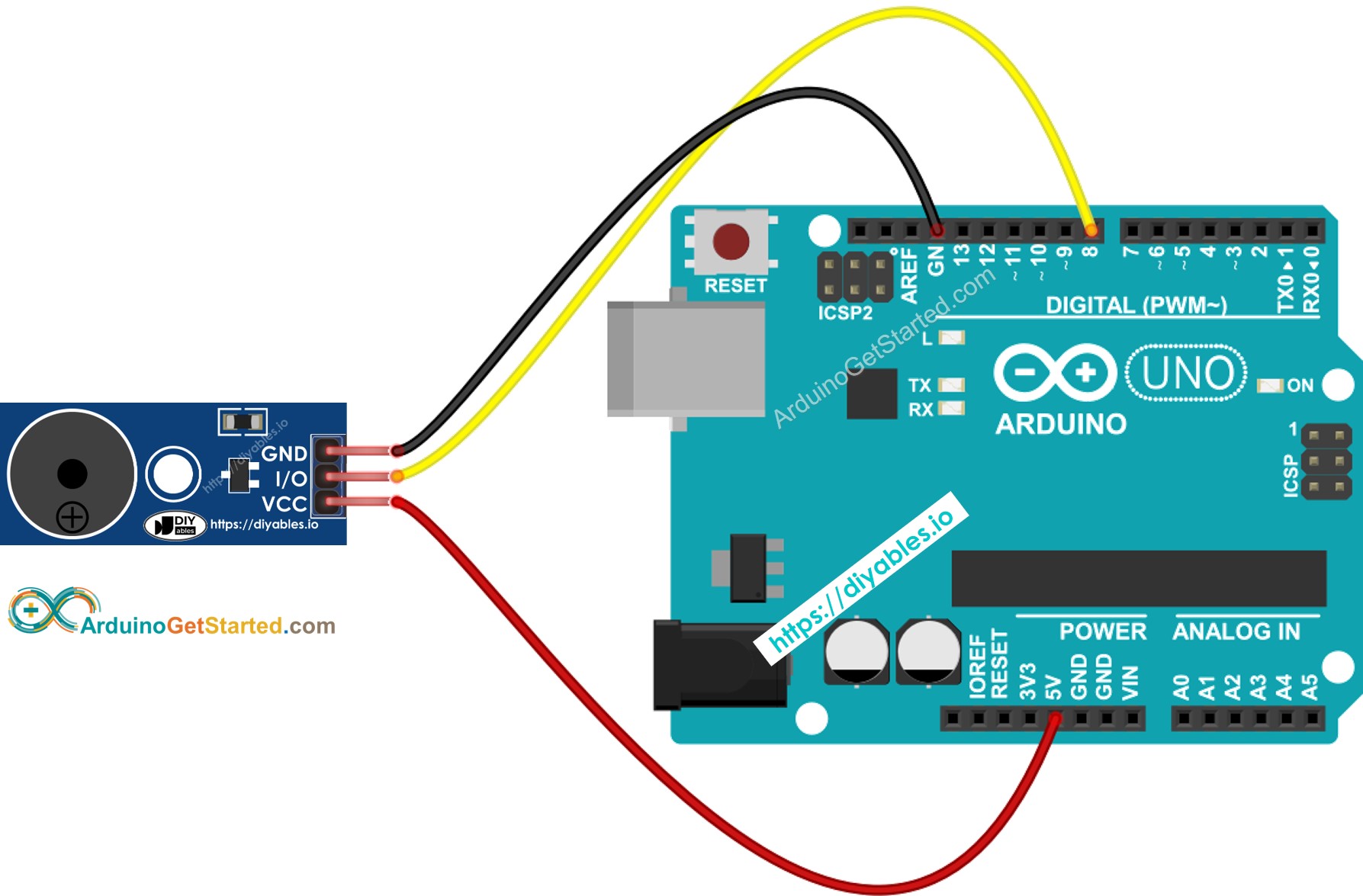 Arduino-Buzzer-Modul-Schaltplan