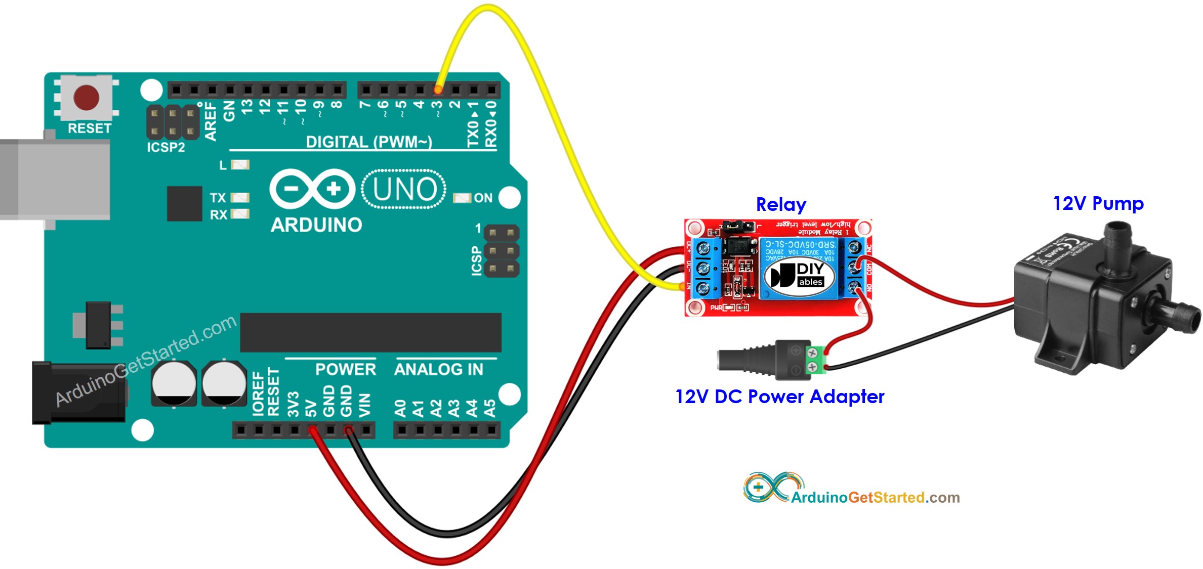 Arduino-Pumpenschaltplan