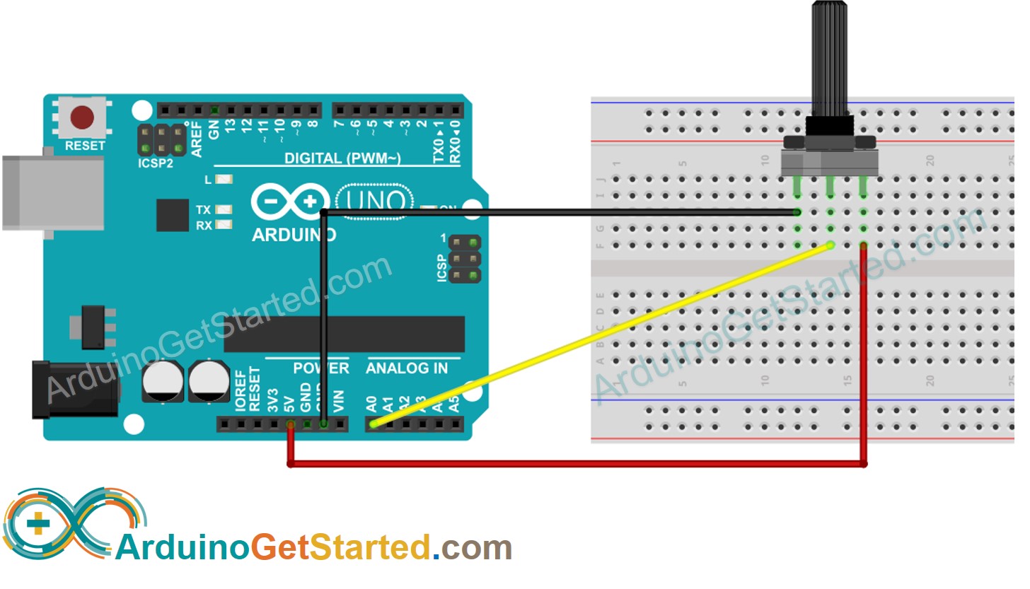 Arduino-Potentiometer-Schaltplan