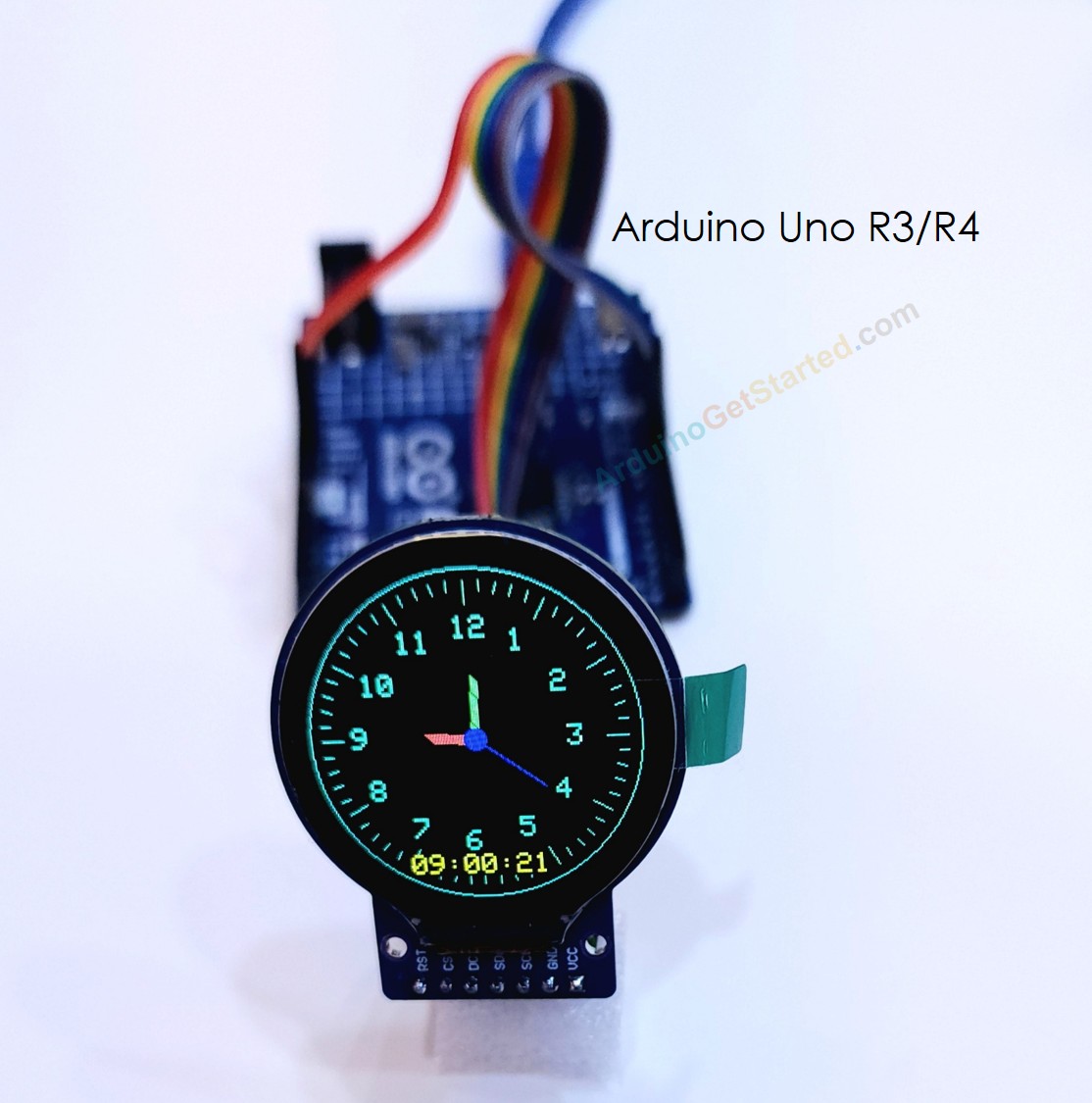 Arduino rundes TFT-LCD-Display Uhr
