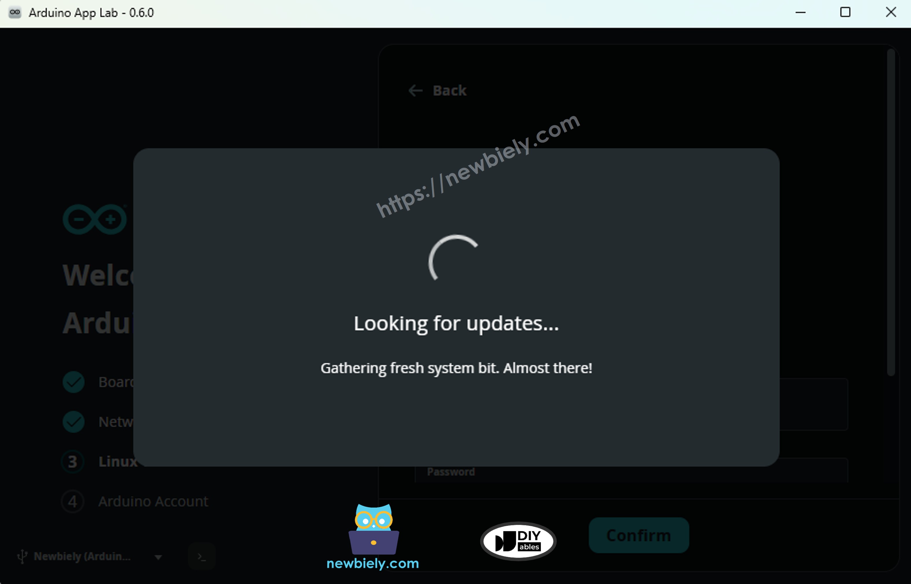 Arduino App Lab – Firmware-Update
