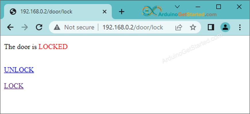 Arduino Uno R4 Türschloss-Webbrowser