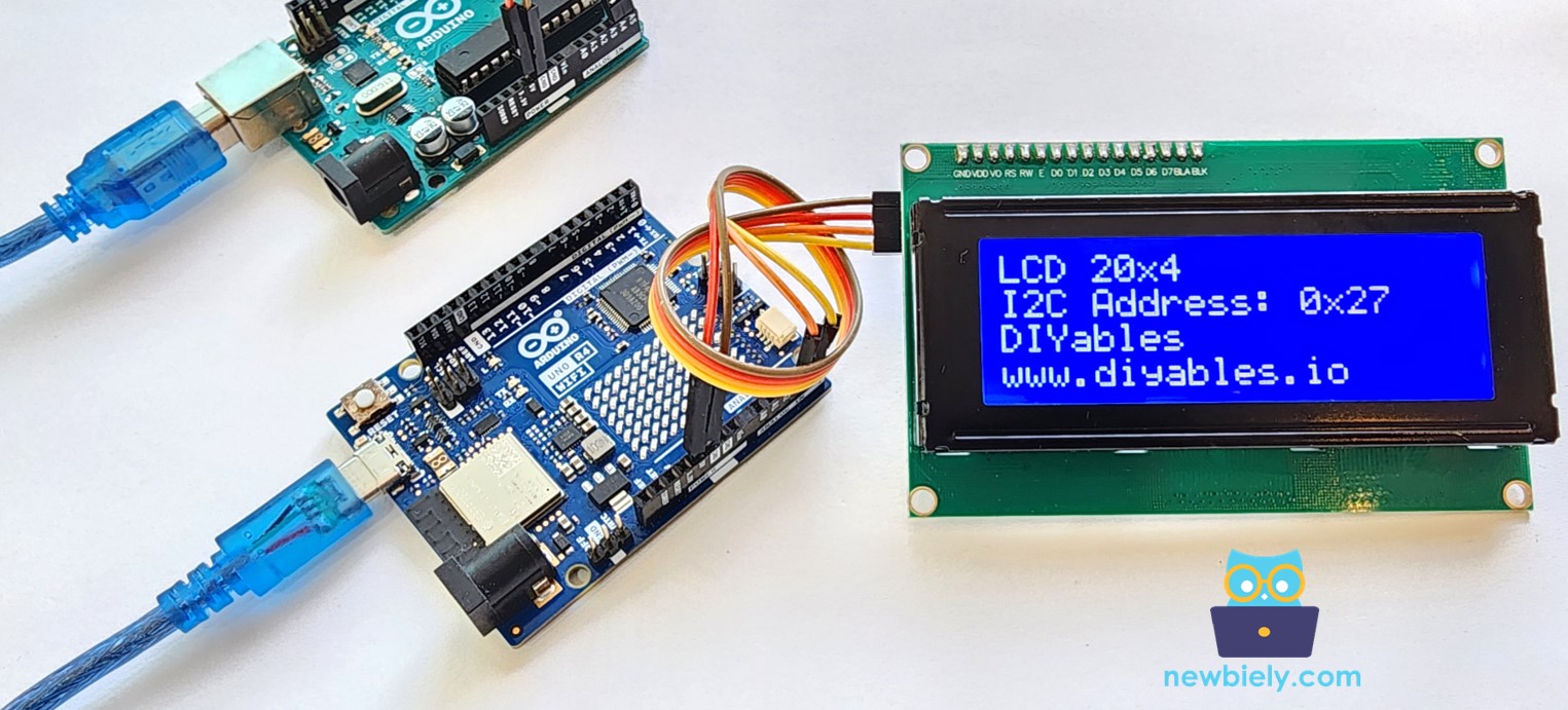 Arduino UNO R4 LCD 20×4-Display
