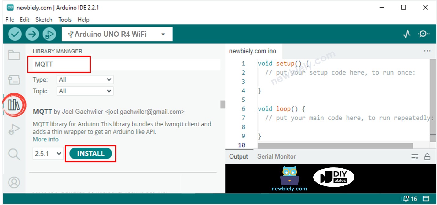 Arduino UNO R4 MQTT-Bibliothek