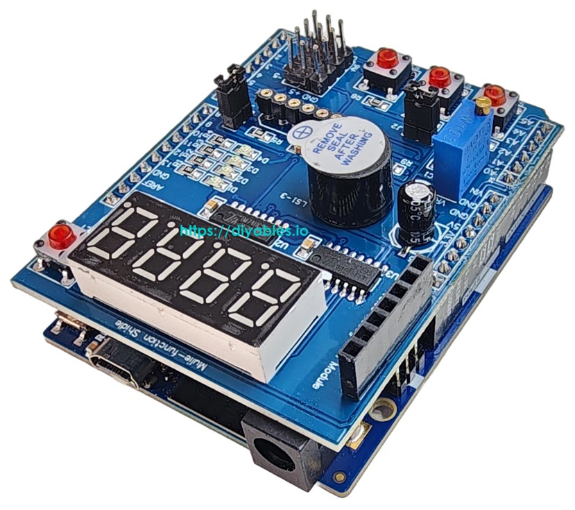 Arduino Uno R4 Multi-Funktionsschild Verdrahtungsschema