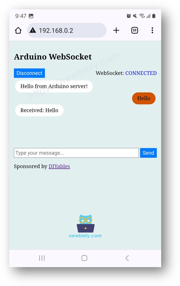 Arduino UNO R4 WebSocket-Chat-Server