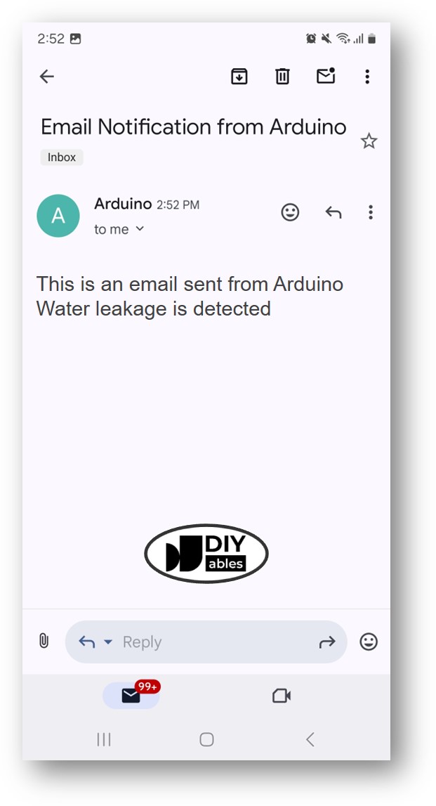 Arduino-Wassersensor-E-Mail