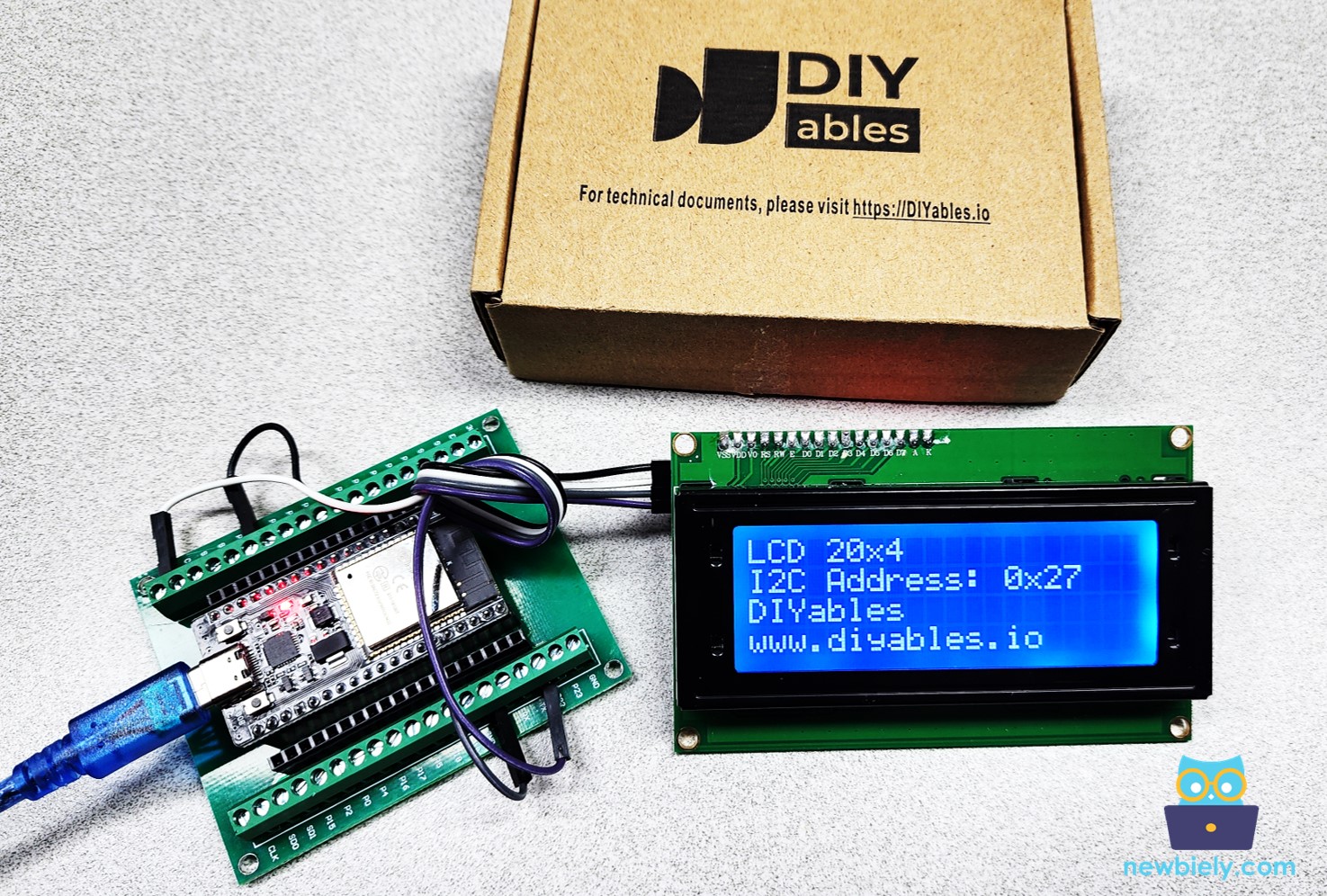 ESP32 20×4 LCD