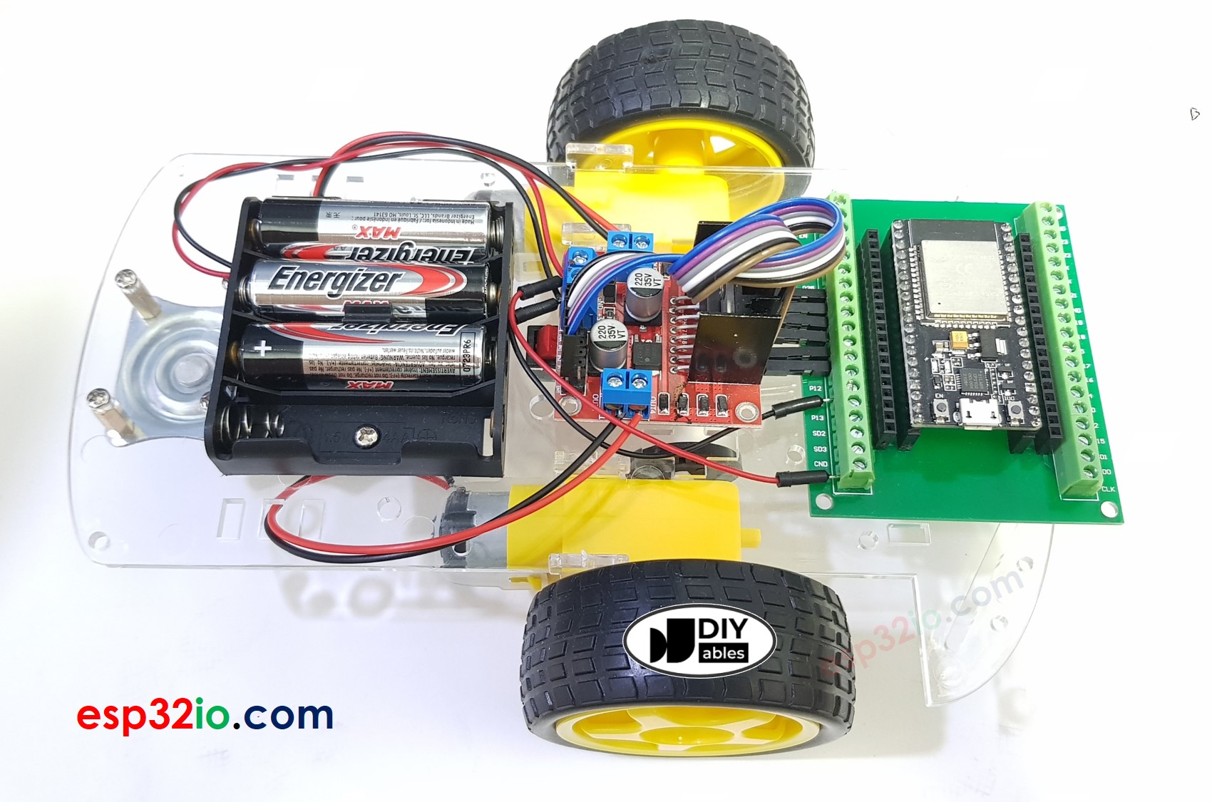 ESP32 2WD Auto-Schaltplan
