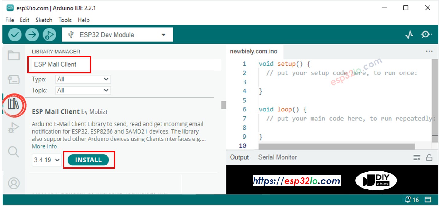ESP32 ESP Mail Client-Bibliothek